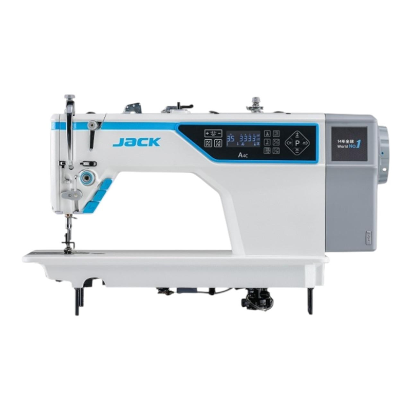 Jack a4c ai integrated single needle direct drive fully automatic lockstitch industrial sewing machine with complete tabling